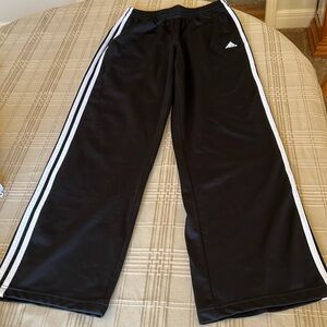 Women’s black Adidas workout pants, size M